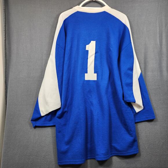 Whalers Teamwork Athletic Apparel Mens Hockey Jersey Blue Made in USA - Picture 5 of 12